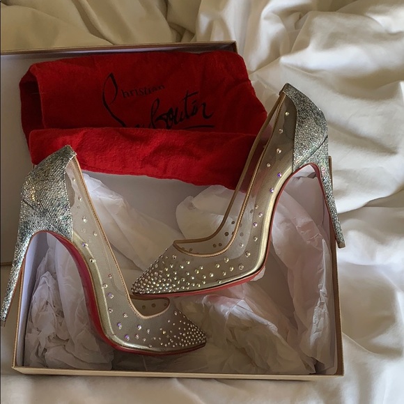 Christian Louboutin Strass Follies Glitter Pumps - Picture 8 of 8